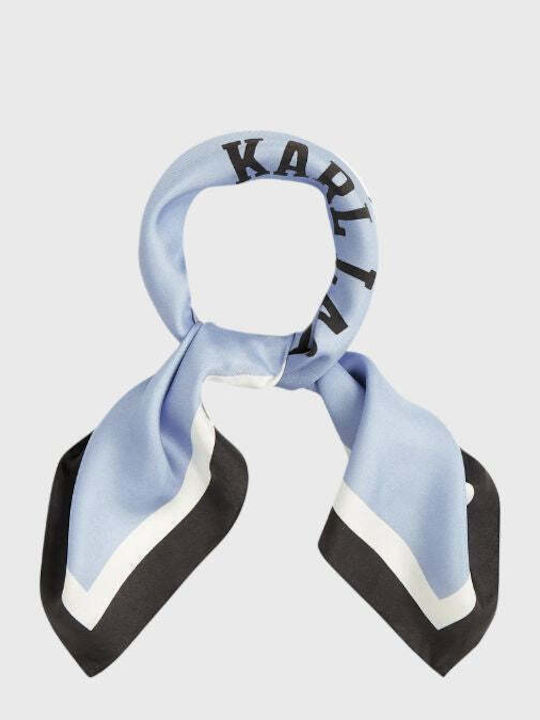 Karl Lagerfeld Дамско Копринено Шал Син