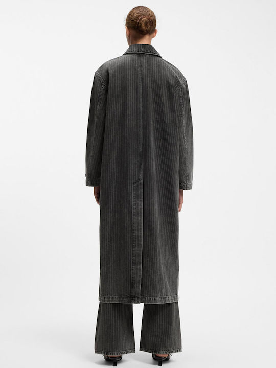 Women's Gabardine Black Denim