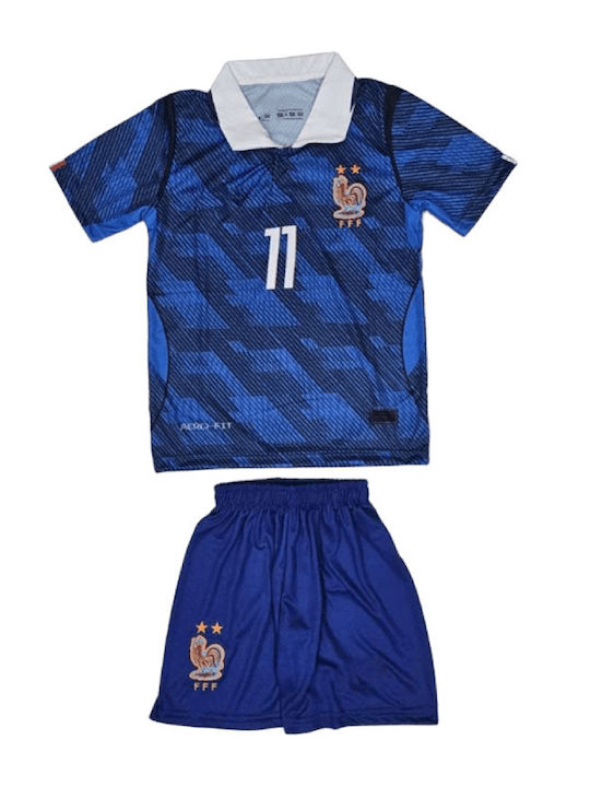 Set de Fotbal pentru Copii Olise Echipa Națională a Franței Mundial 2026 Albastru Balón De Oro Blue Unisex Copii Ab185 Set de Fotbal pentru Copii Olise Echipa Națională a Franței Mundial 2026 Albastru Balón De Oro Blue Unisex Copii Ab185