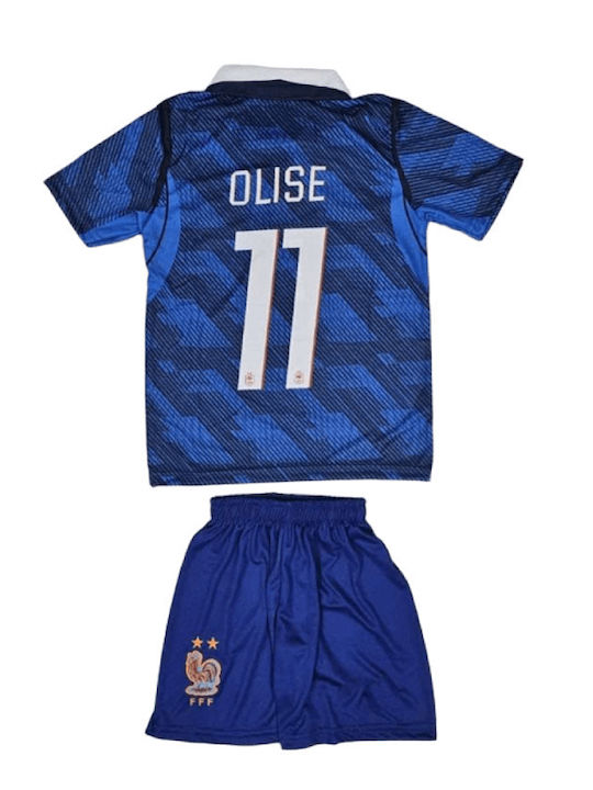 Set de Fotbal pentru Copii Olise Echipa Națională a Franței Mundial 2026 Albastru Balón De Oro Blue Unisex Copii Ab185