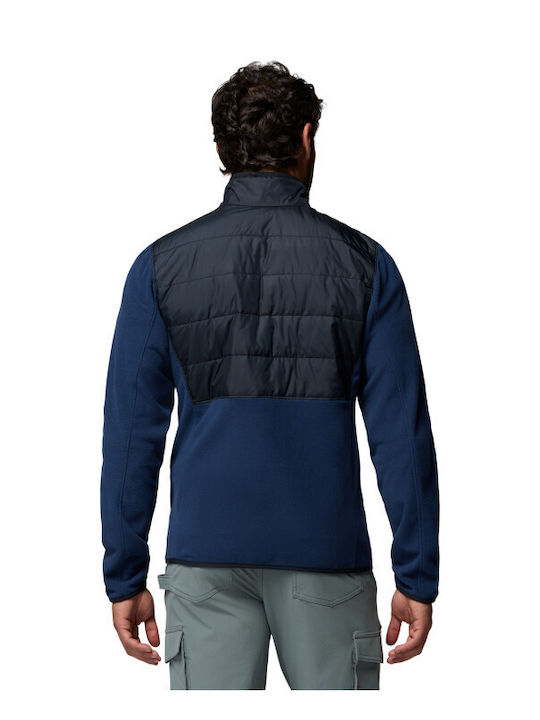 Basin Butte Men's Fleece Jacket Collegiate Navy Black
