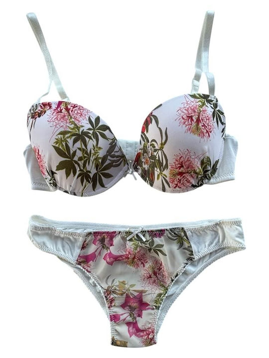 Jadea Underwear Set Bra with Brazil Ivory