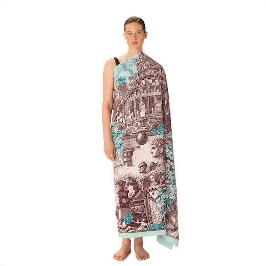 InouI Cotton Turquoise Beach Towel 190x140cm