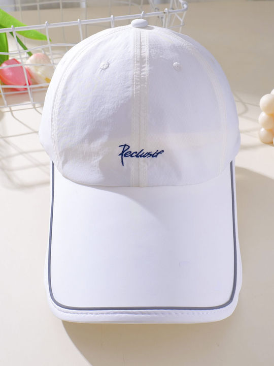 Baseball Cap Visor Embroidery White Quick Drying