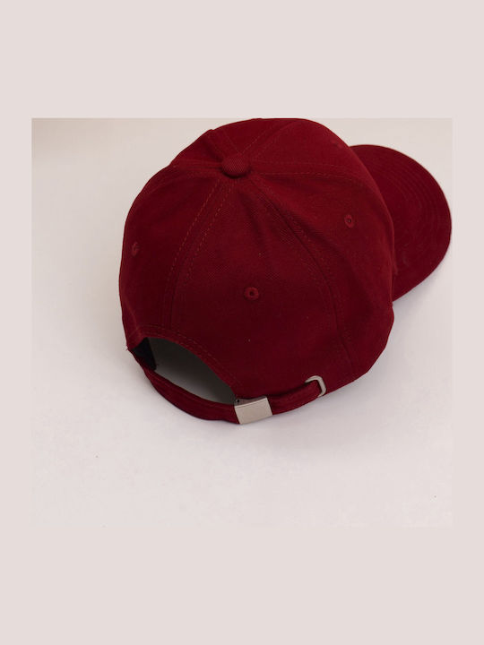 Jockey Hat Cotton Adults Embroidery N Red