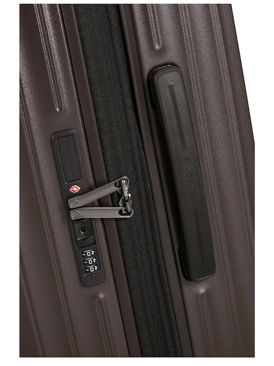 Samsonite Spinner Valiză de călătorie Medie Dură Maro Înălțime 69 cm