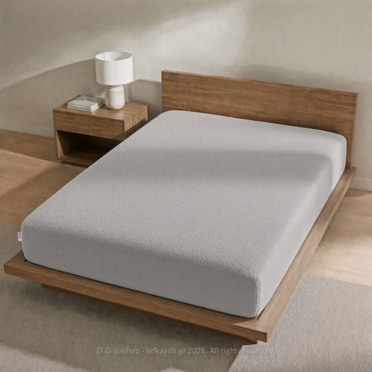 Casa Colori Protective Cover Single with Skirt Gray 100x200+30cm
