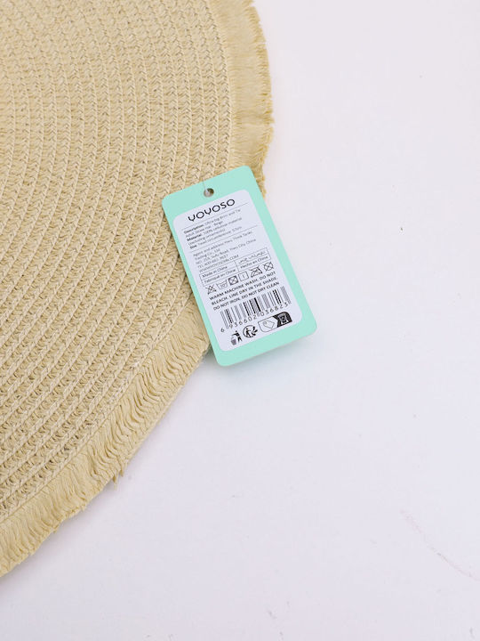 Women's Wicker Hat Beige