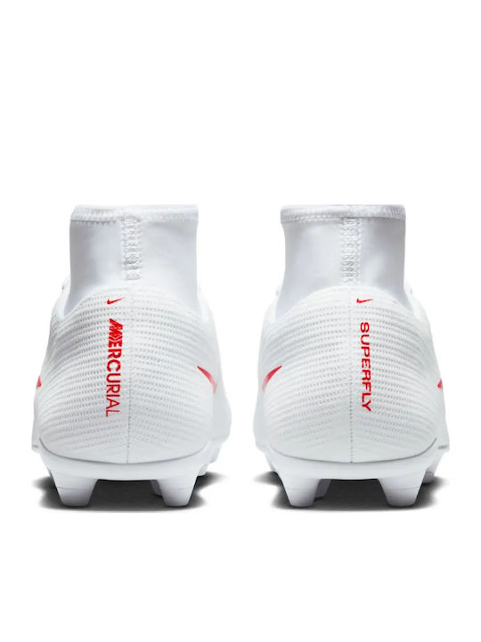 Nike Mercurial Superfly 11 Club MG Ghete Fotbal cu Crampoane Albe