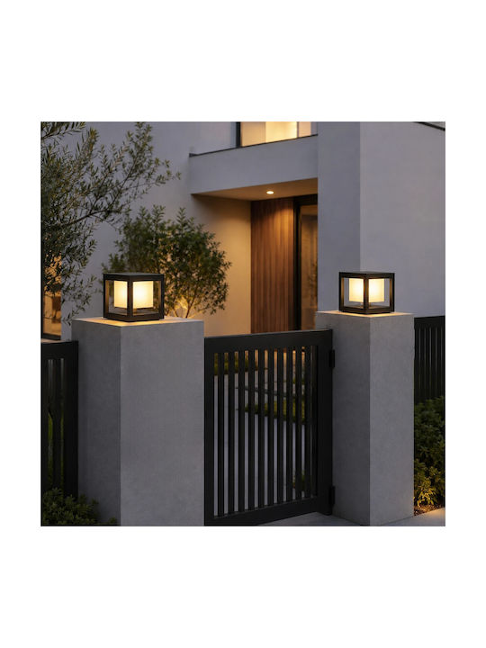 GloboStar Outdoor Small Post LED Floor Lamp 10W With Warm White Light IP65 White
