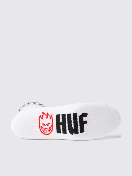HUF Spitfire Spiral Κάλτσες White