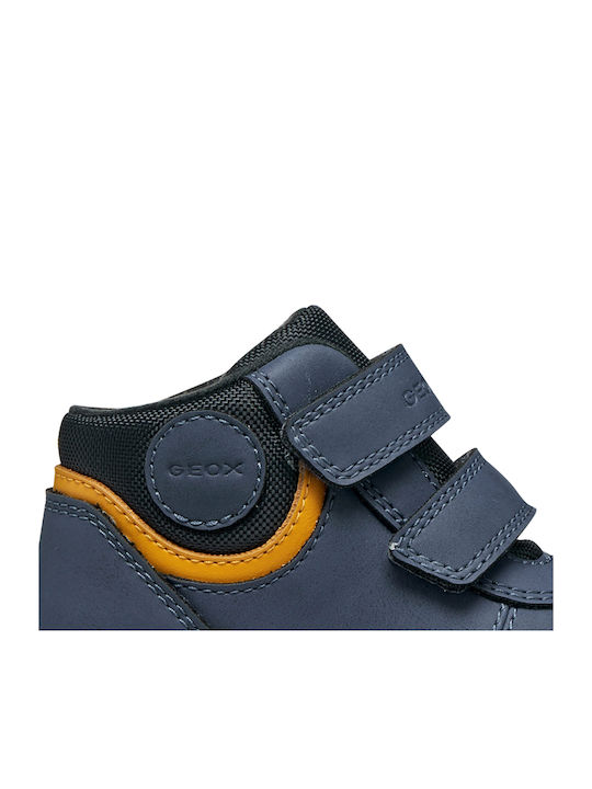 Anatomic Kids Ankle Boots with Hook & Loop Closure Blue