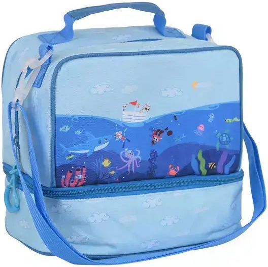 Estia Ocean Play Kids Insulated Handheld Lunch Bag 6 Litre Light Blue
