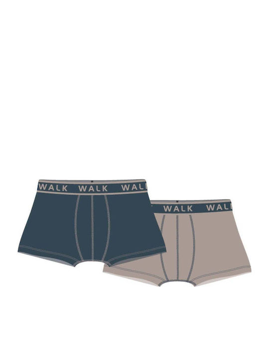 Herren Boxershorts Grau 2er Pack
