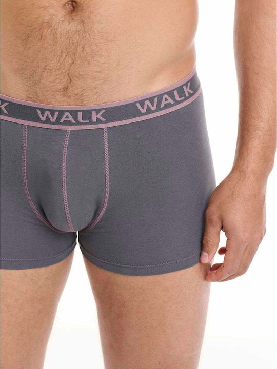 Herren Boxershorts Grau 2er Pack