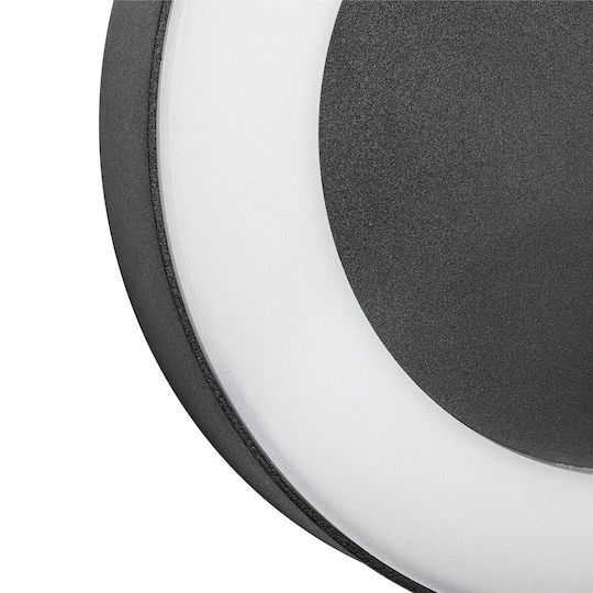 GloboStar Iluminat Exterior Montat Pe Perete Lampă De Tavan Led Încorporat IP65 18W Cu Lumină Alb Cald 20x4.5x20cm