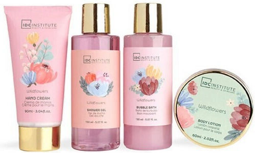 IDC Institute Secret Stories Garden Bloom Delight Σετ Περιποίησης για Καθαρισμό Σώματος 4τμχ