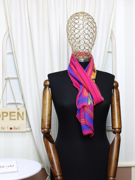 ButicCochet Women's Fuchsia Shawl