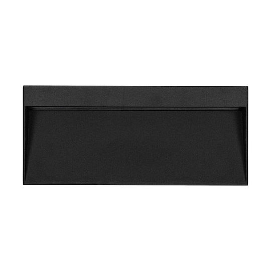 GloboStar Стенен Външен Осветителен Уред LED IP65 9W с Топла Бяла Светлина 20x3x9см.