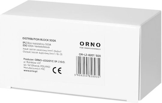 Orno Stromverteilungsblock OR-LZ-8207/500