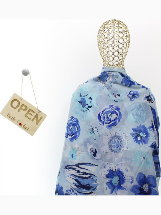 ButicCochet Women's Blue Shawl