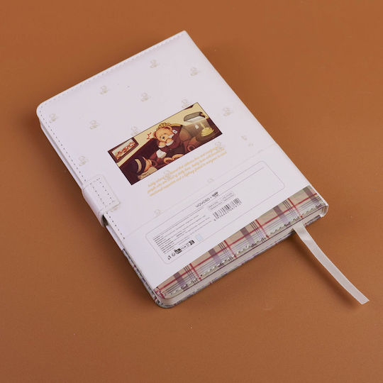 Teddy Island Notebook with Magnetic Clasp Multicolour