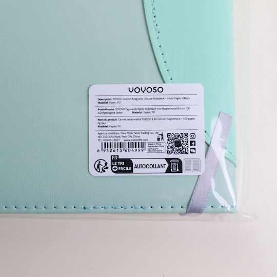 Notebook with Magnetic Clasp