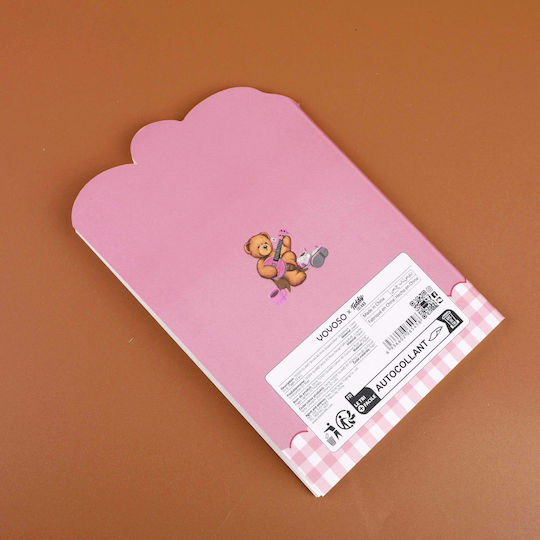 Teddy Island Notebook A5 Pink