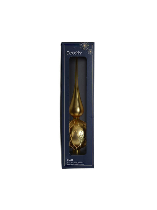 Glass Gold Tree Top 8cm Glass Gold Tree Top 8cm