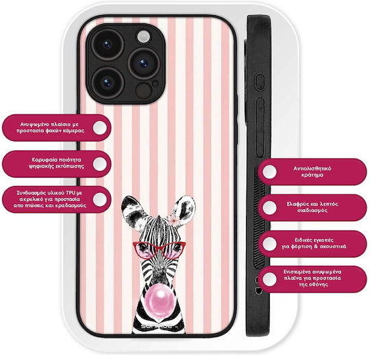 Sonique Stripe Stories Series Motorola Moto G06 4G Moto G06 Power 4G Zebra Bubblegum Mobile Phone Case