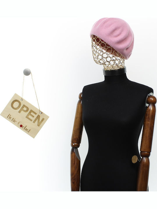 ButicCochet Women's Wool Beret Pink