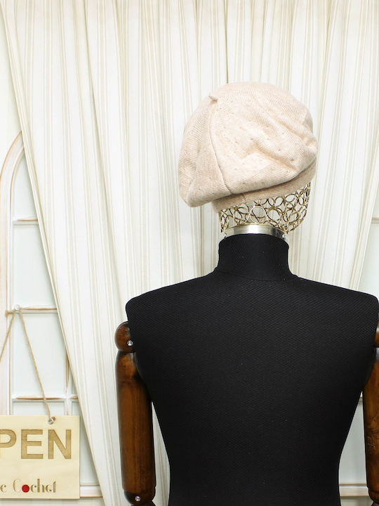 ButicCochet Women's Wool Beret Beige