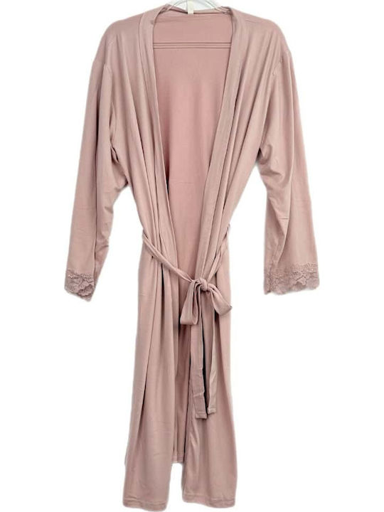 Notte Stella Sommerlicher Damen-Schlafanzug mit Nachthemd Rosa