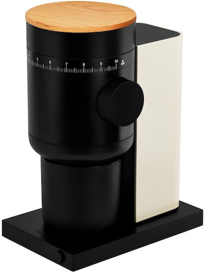 Fellow Opus Gen 2 Elektrische Kaffeemühle mit Getreidekapazität 110gr und 10 Mahlstufen Beiges
