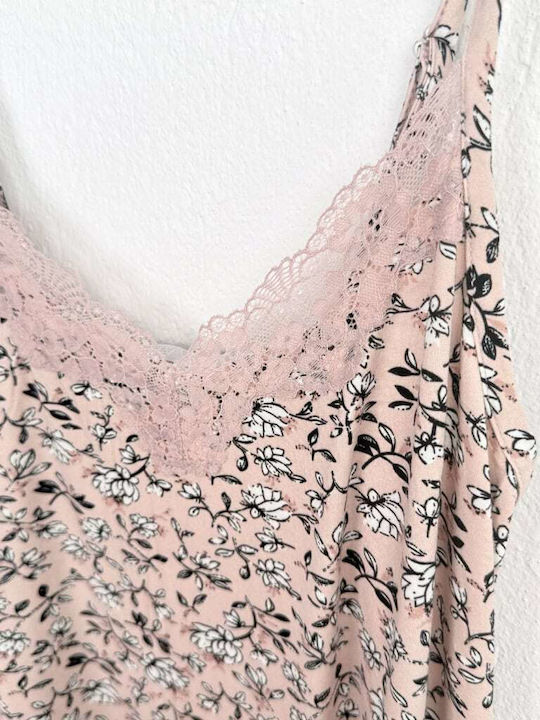 Notte Stella Summer Women's Robe with Pink Nightgown