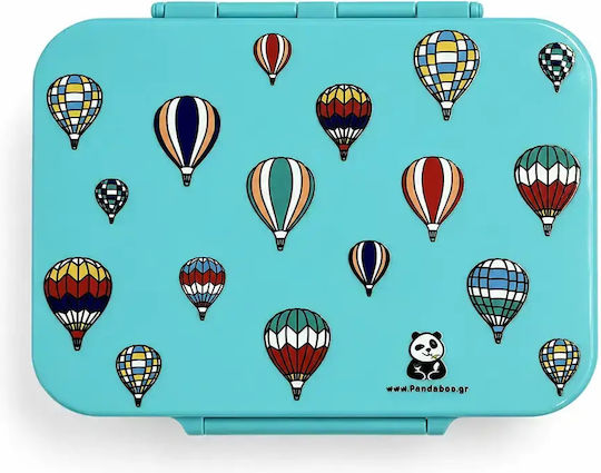 Pandaboo School Insulated Handheld Lunch Bag 0.85 Litre Hot Air Balloons Set with 350ml Thermos