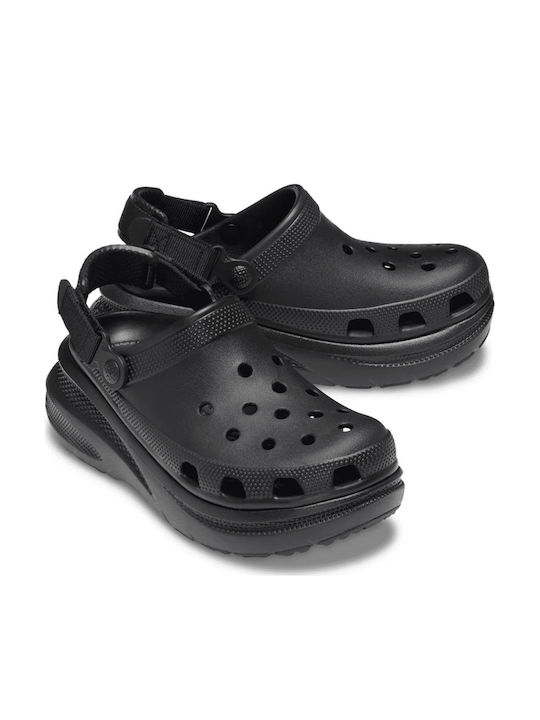 Crocs Crush Clog Damen Holzschuhe Schwarz