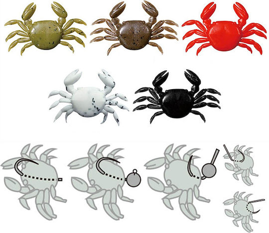 Marukyu Crab Künstliche Köder Weißes