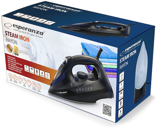 Esperanza Steam Iron 2600W with Ceramic Plate