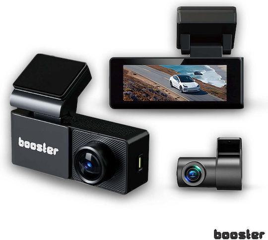 Booster SafeDrive Ultra Cameră DVR Auto 4K cu Ecran 3.2" Wi-Fi, GPS