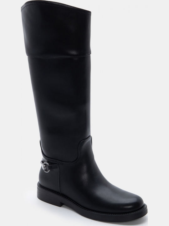 Wildleder Damenstiefel Schwarz
