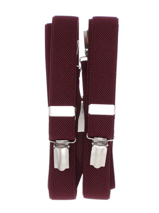 Breteli Elastice Unisex Adulți ButicCochet Din Material Sintetic 25 Mm Burgundia Br515