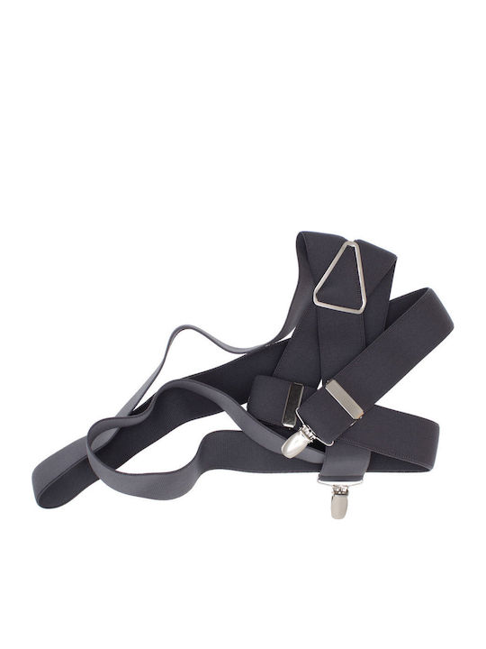 Breteli Unisex Adulți ButicCochet Din Material Sintetic Elastic 25 Mm Gri Br518