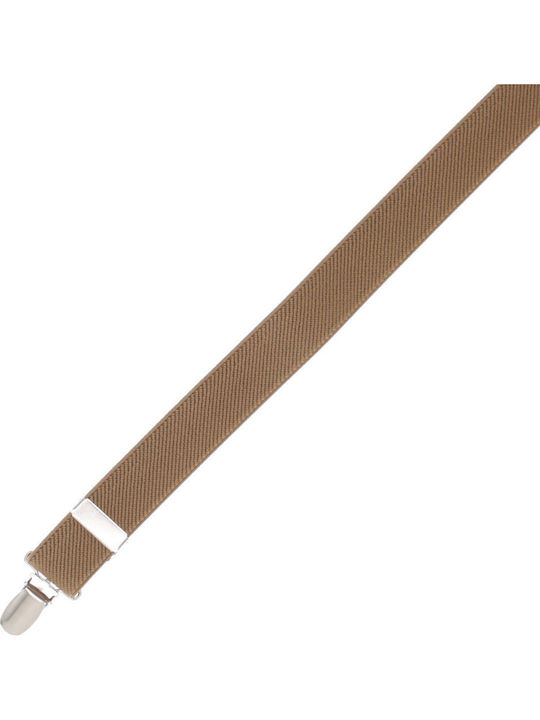 Breteli Unisex Adulți ButicCochet Din Material Sintetic Elastic 25 Mm Bej Închis Br517