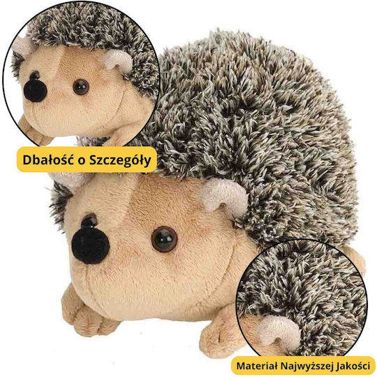 Lean Toys Plüsch-Hedgehog 17 cm