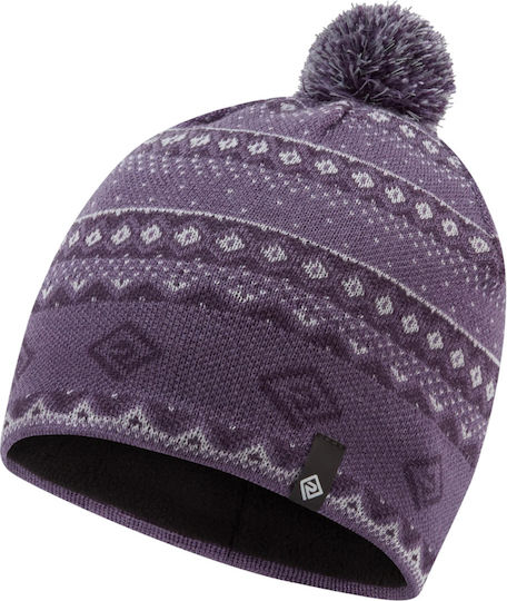 Beanie Unisex Fleece Σκούφος Πλεκτός σε Μωβ χρώμα