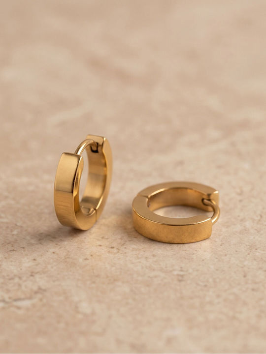 Touch Earrings Hoops Gold Plated Steel 37 539 Gold