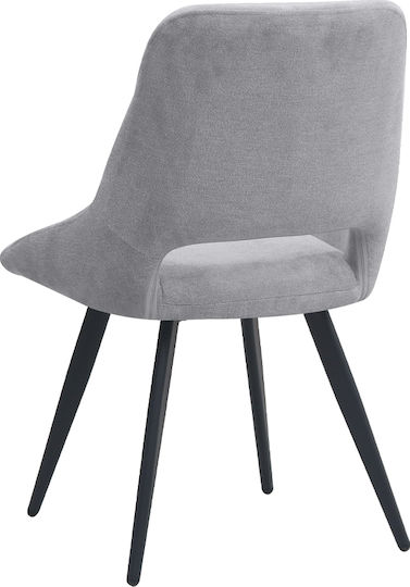 Firenze Dining Chairs with Fabric Upholstery Grey 2 pcs 51x60x81cm