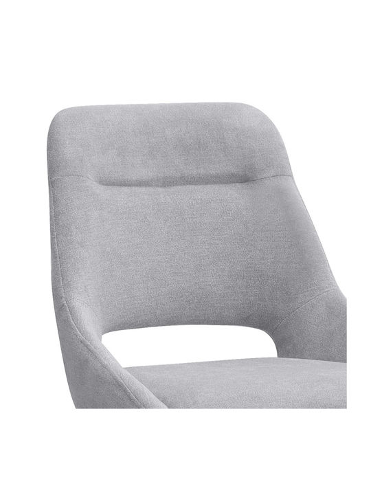 Firenze Dining Chairs with Fabric Upholstery Grey 2 pcs 51x60x81cm
