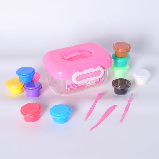 Spielset Modellierknete aus Knete mit 12 Farben für 3+ Jahre